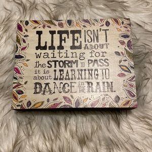 Wooden Painted Home Decor Sign Inspirational Quote